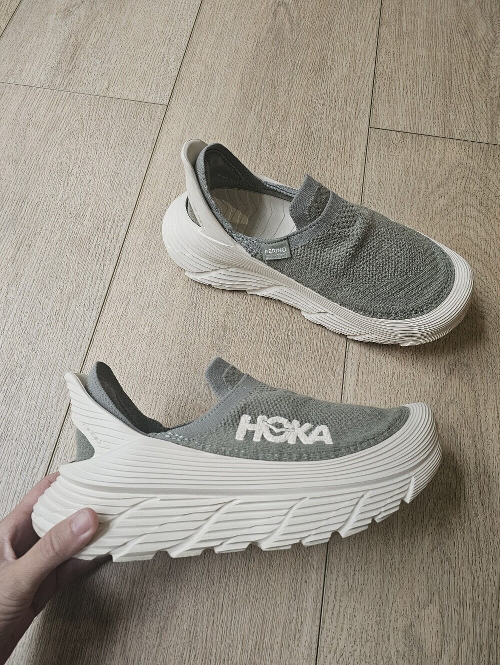 HOKA Restore TC Aerino Sea Moss Vanilla US 8 Women 7 Men Unisex